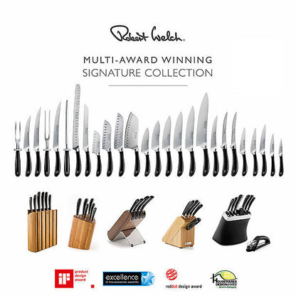 Robert Welch Signature Knife Block Sharpener and 6 Knives