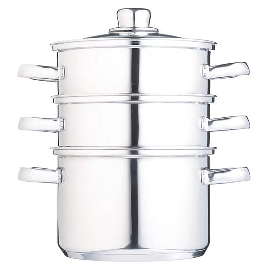 Three Tier Steamer 19.5cm Stainless Steel