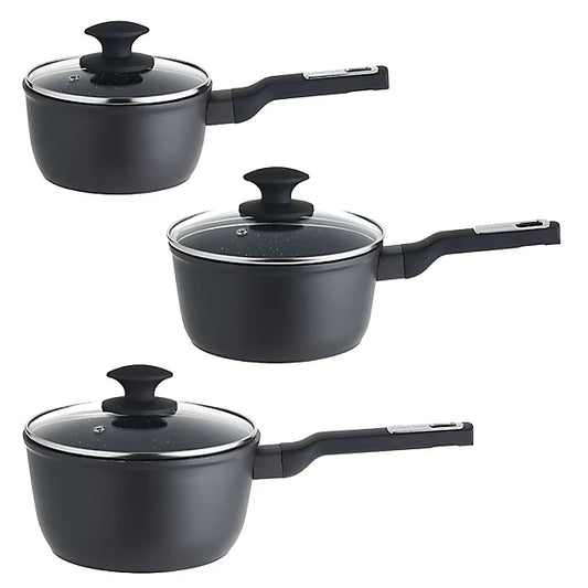 Lakeland 3-Piece Forged Aluminium Saucepan Set