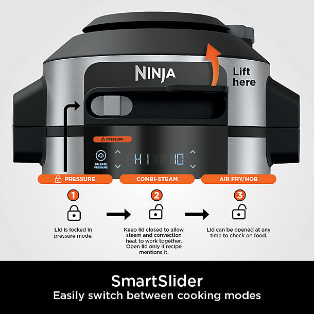 Ninja® Foodi® Max SmartLid Multi-Cooker 7.5 Litre Capacity OL750UK