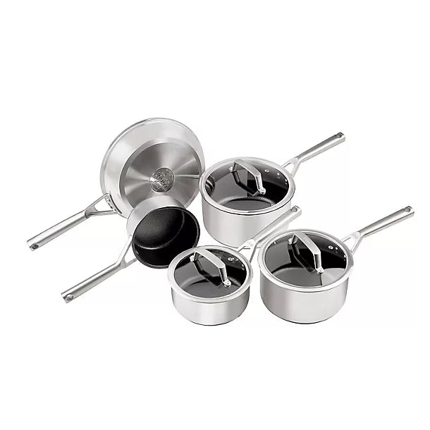 Ninja ZEROSTICK 5-Piece Stainless Steel Pan Set