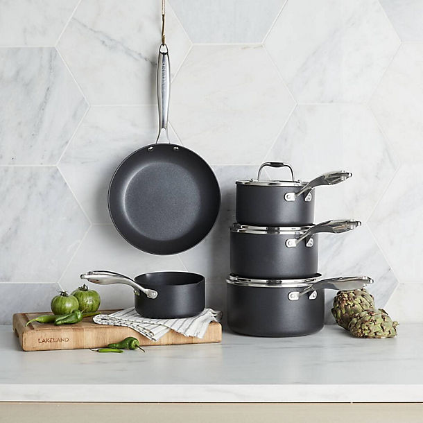 Lakeland 5-Piece Hard Anodised Pan Set