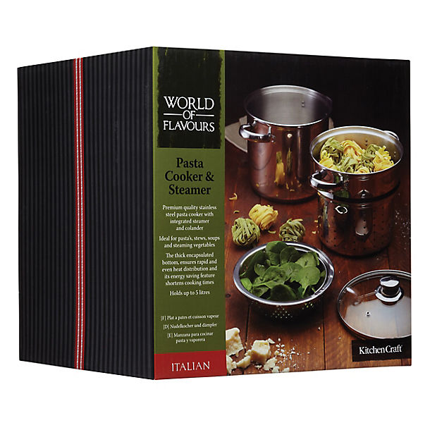 World of Flavours Pasta Cooker & Steamer